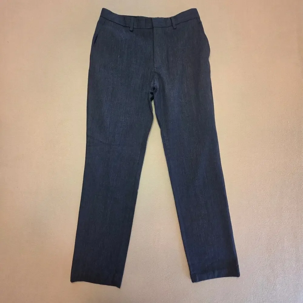 Banana Republic Tailored Fit 100% Wool Dress Pants Charcoal Sz 29x32